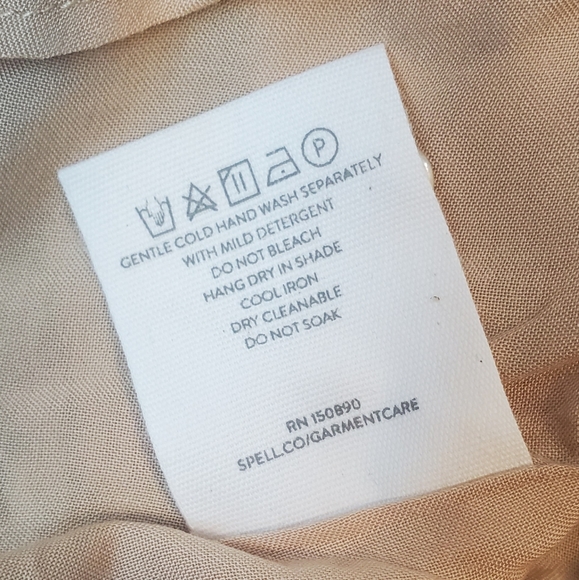 SPELL | Madame Peacock Boho Mini Dress - Coffee - Picture 7 of 7